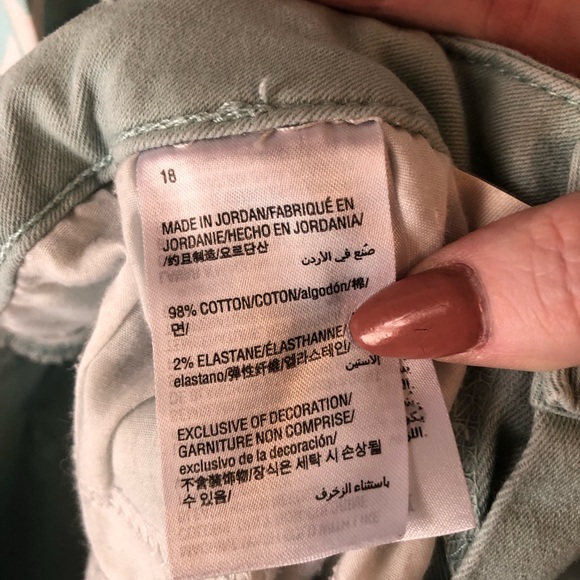 Style & Co plus size mint colored curvy skinny leg denim jeans - Picture 10 of 12